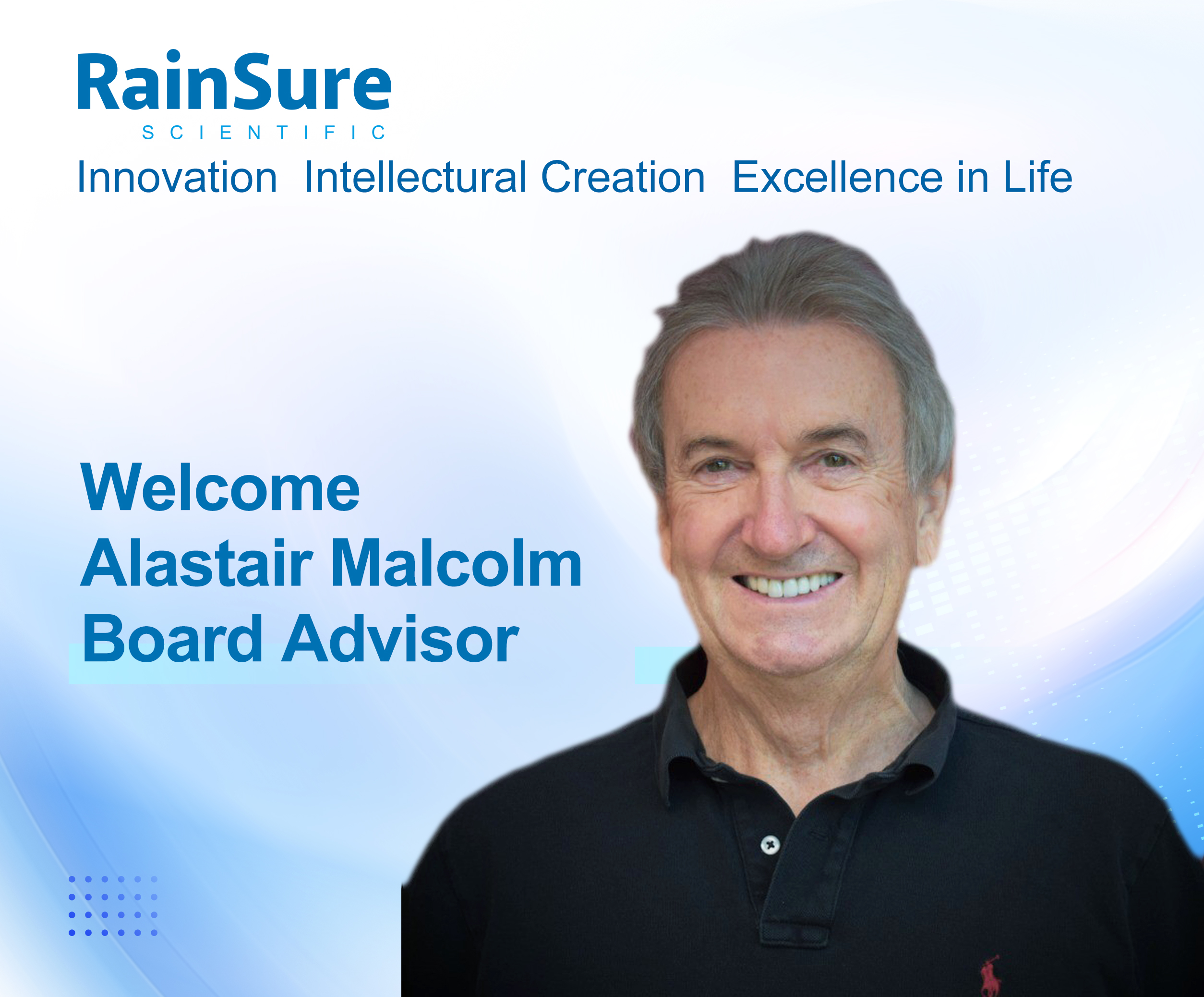 Bem -vindo Alastair Malcolm Board Advisor